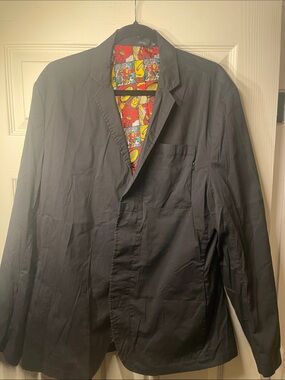 Marvel Five Four Black Lightweight Shirt Jacket with Iron Man Comic Lining